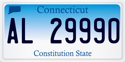 CT license plate AL29990