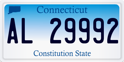 CT license plate AL29992