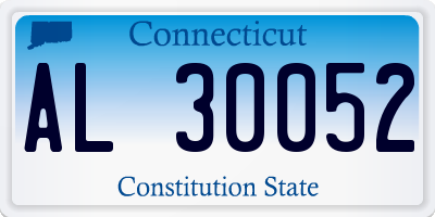 CT license plate AL30052