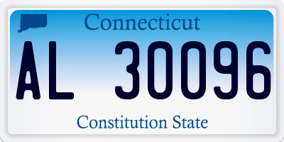CT license plate AL30096