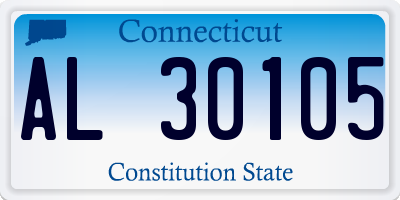 CT license plate AL30105