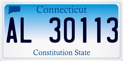 CT license plate AL30113