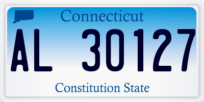 CT license plate AL30127