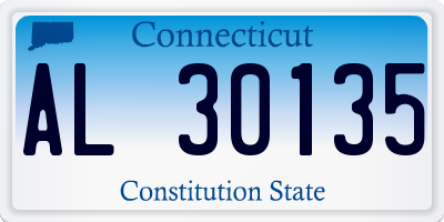 CT license plate AL30135