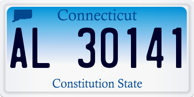 CT license plate AL30141