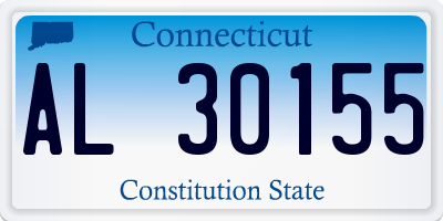 CT license plate AL30155