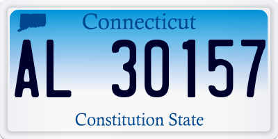 CT license plate AL30157