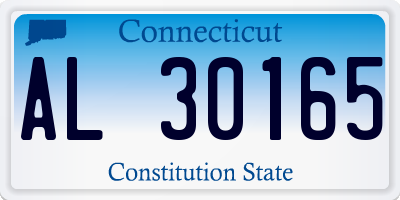 CT license plate AL30165