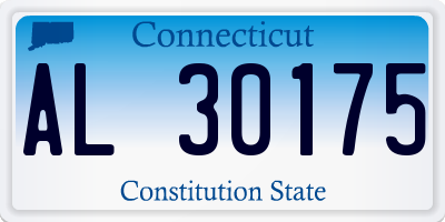 CT license plate AL30175