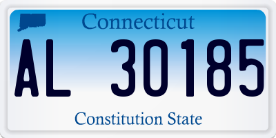 CT license plate AL30185