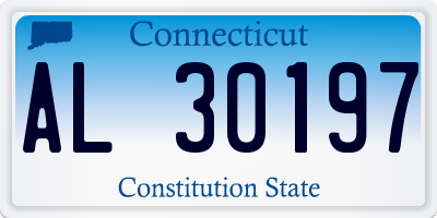 CT license plate AL30197