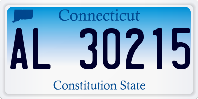 CT license plate AL30215