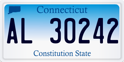 CT license plate AL30242