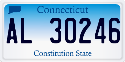 CT license plate AL30246