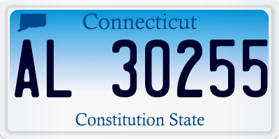 CT license plate AL30255