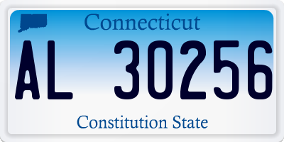 CT license plate AL30256