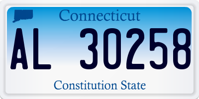 CT license plate AL30258