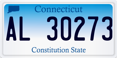 CT license plate AL30273