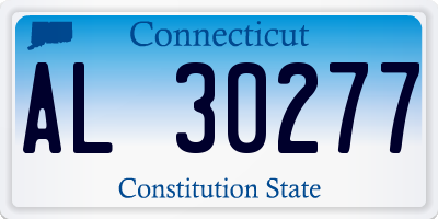 CT license plate AL30277