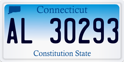 CT license plate AL30293