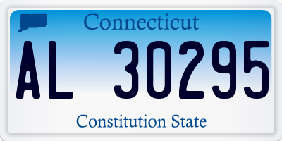 CT license plate AL30295