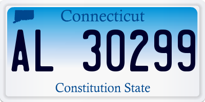 CT license plate AL30299