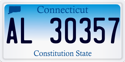 CT license plate AL30357