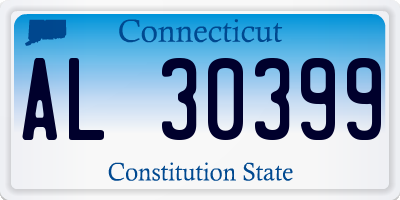 CT license plate AL30399