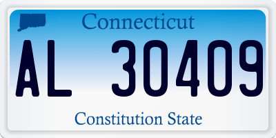 CT license plate AL30409