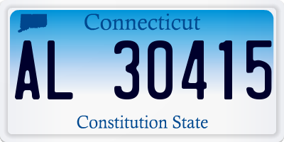 CT license plate AL30415