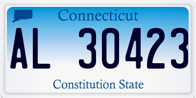 CT license plate AL30423