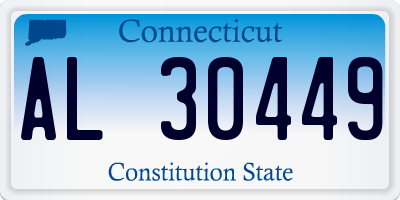 CT license plate AL30449