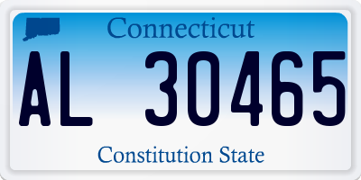 CT license plate AL30465