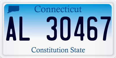 CT license plate AL30467