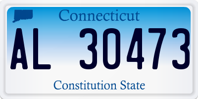 CT license plate AL30473
