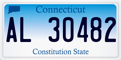 CT license plate AL30482