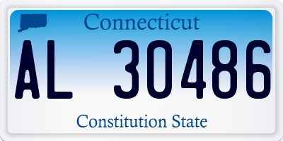 CT license plate AL30486