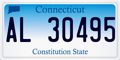 CT license plate AL30495