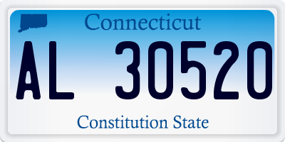 CT license plate AL30520