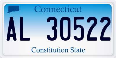 CT license plate AL30522