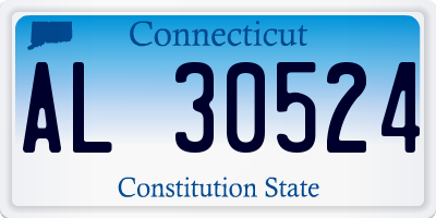 CT license plate AL30524