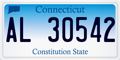 CT license plate AL30542