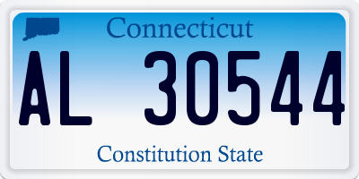 CT license plate AL30544