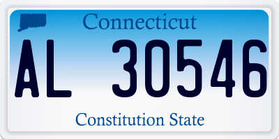 CT license plate AL30546
