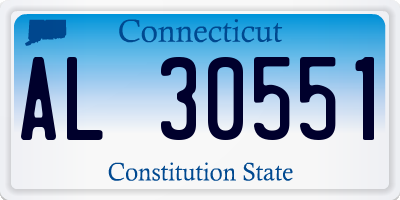 CT license plate AL30551