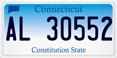 CT license plate AL30552