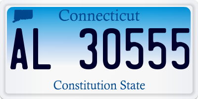 CT license plate AL30555