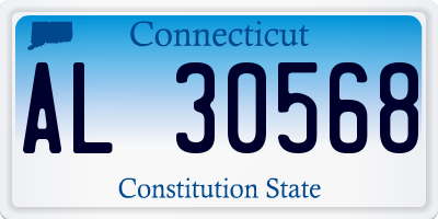 CT license plate AL30568