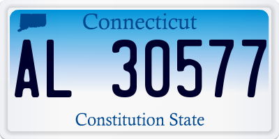 CT license plate AL30577