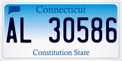 CT license plate AL30586